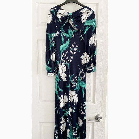 Erdem "Etheline" Floral Jersey Maxi Dress, size 8US (Fits like a US size 4/6) - Picture 7 of 14